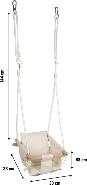 Babygynge - Indendørs - Træ - Beige - Small Foot