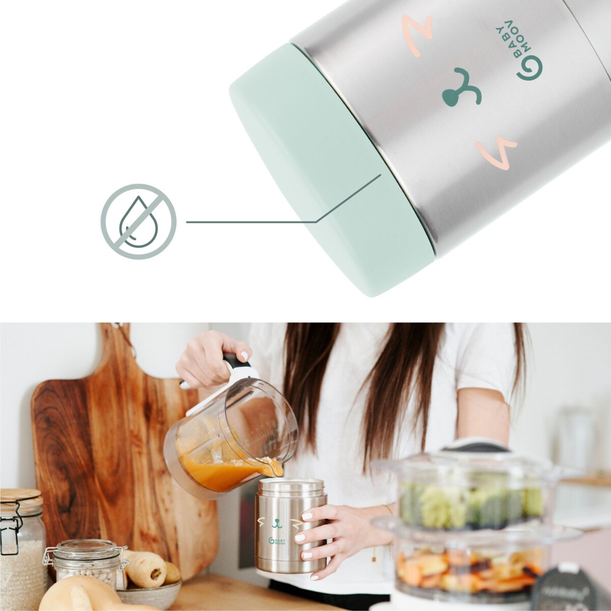 Babymoov - Eat S Isy Stainless Steel Container - 350 Ml