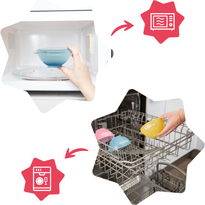 Babymoov - Fun Color Bowls - Set Of 3