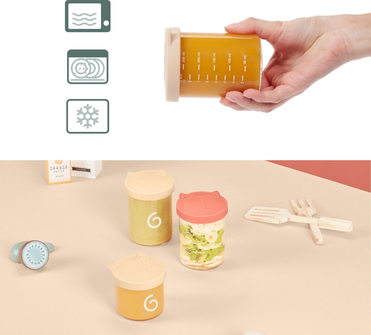 Babymoov - Isy Bowls - 6 X 250Ml 3 X 120Ml