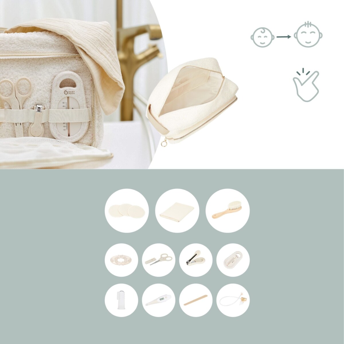 Babymoov - Plejesæt Teddy - White - 6-Litre Capacity