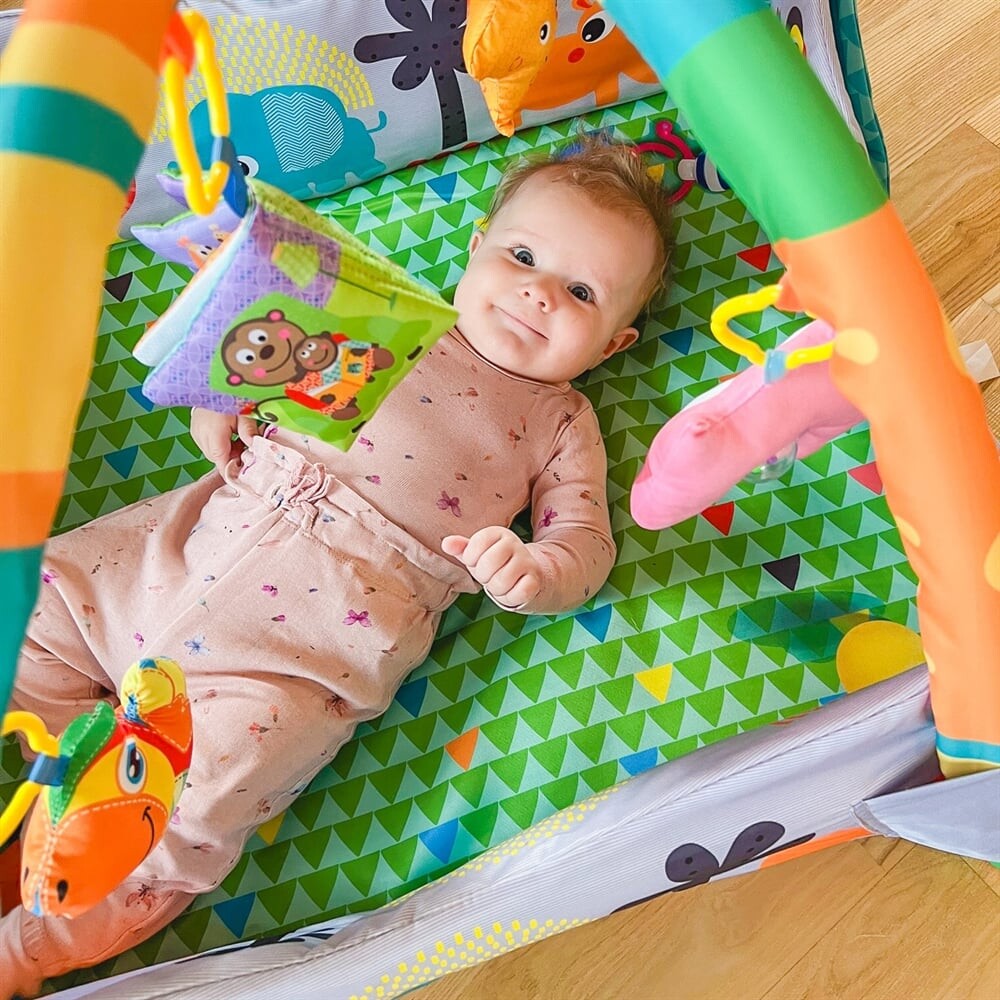 Babytrold - Aktivitetstæppe - Happy Space Play Gym 3I1