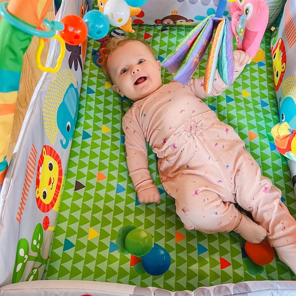 Babytrold - Aktivitetstæppe - Happy Space Play Gym 3I1