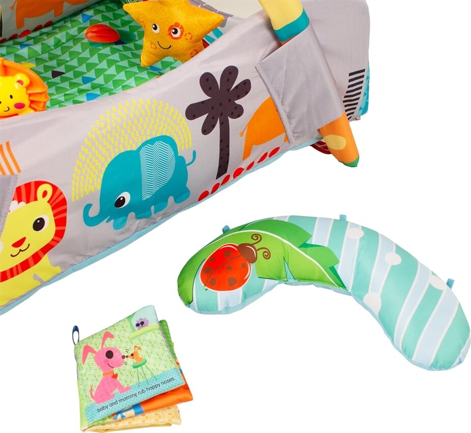 Babytrold - Aktivitetstæppe - Happy Space Play Gym 3I1