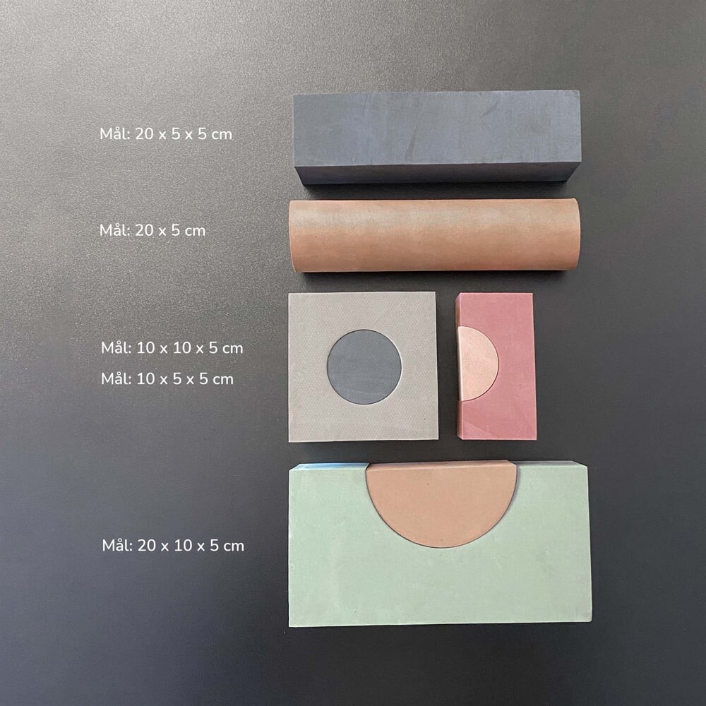 Babytrold - Byggeklodser I Skum - Dusty Rose