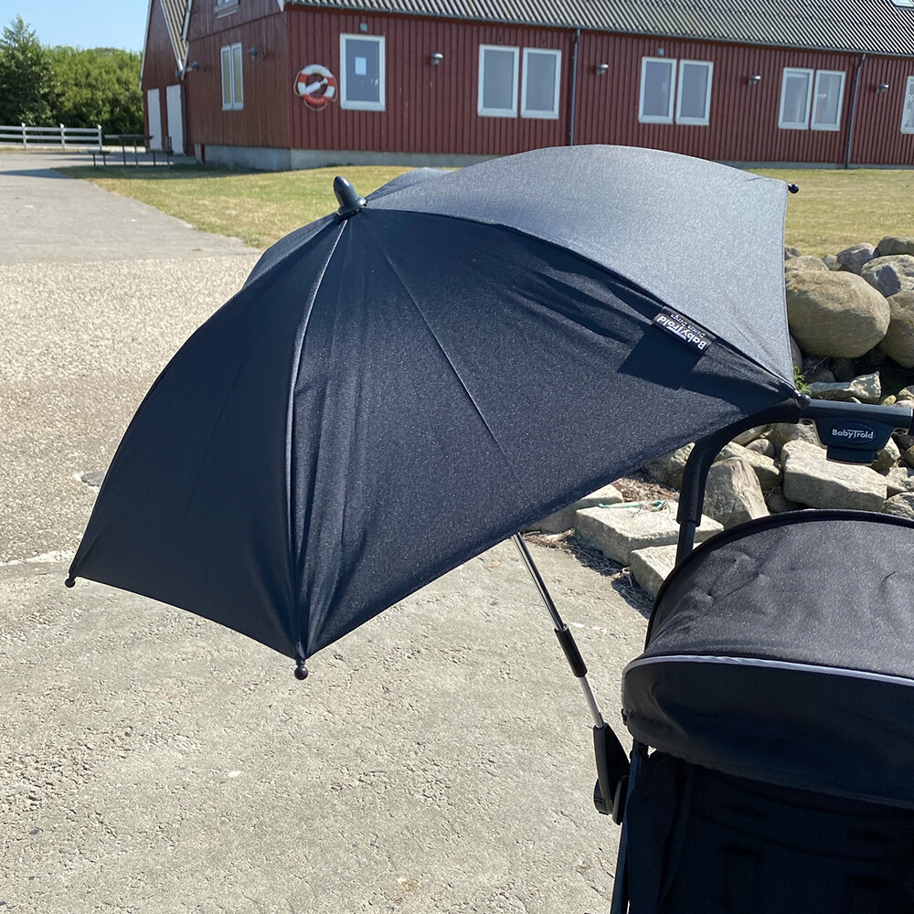 Babytrold - Parasol Med Uv Beskyttelse - Sort