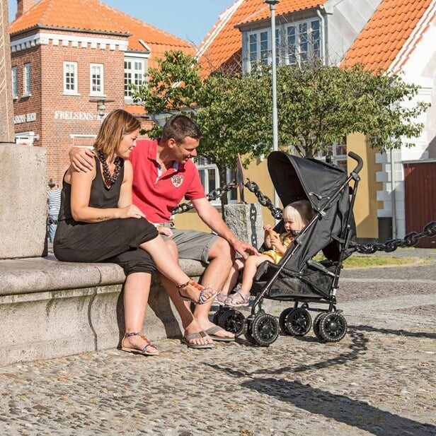 Babytrold - Sprinter Paraplyklapvogn - Sort - 35 X 28 X 112 Cm