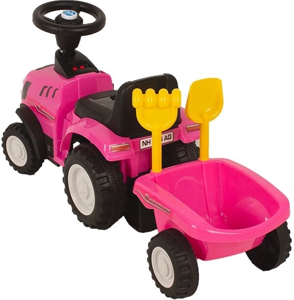 Babytrold - Gåbil - Traktor - Pink