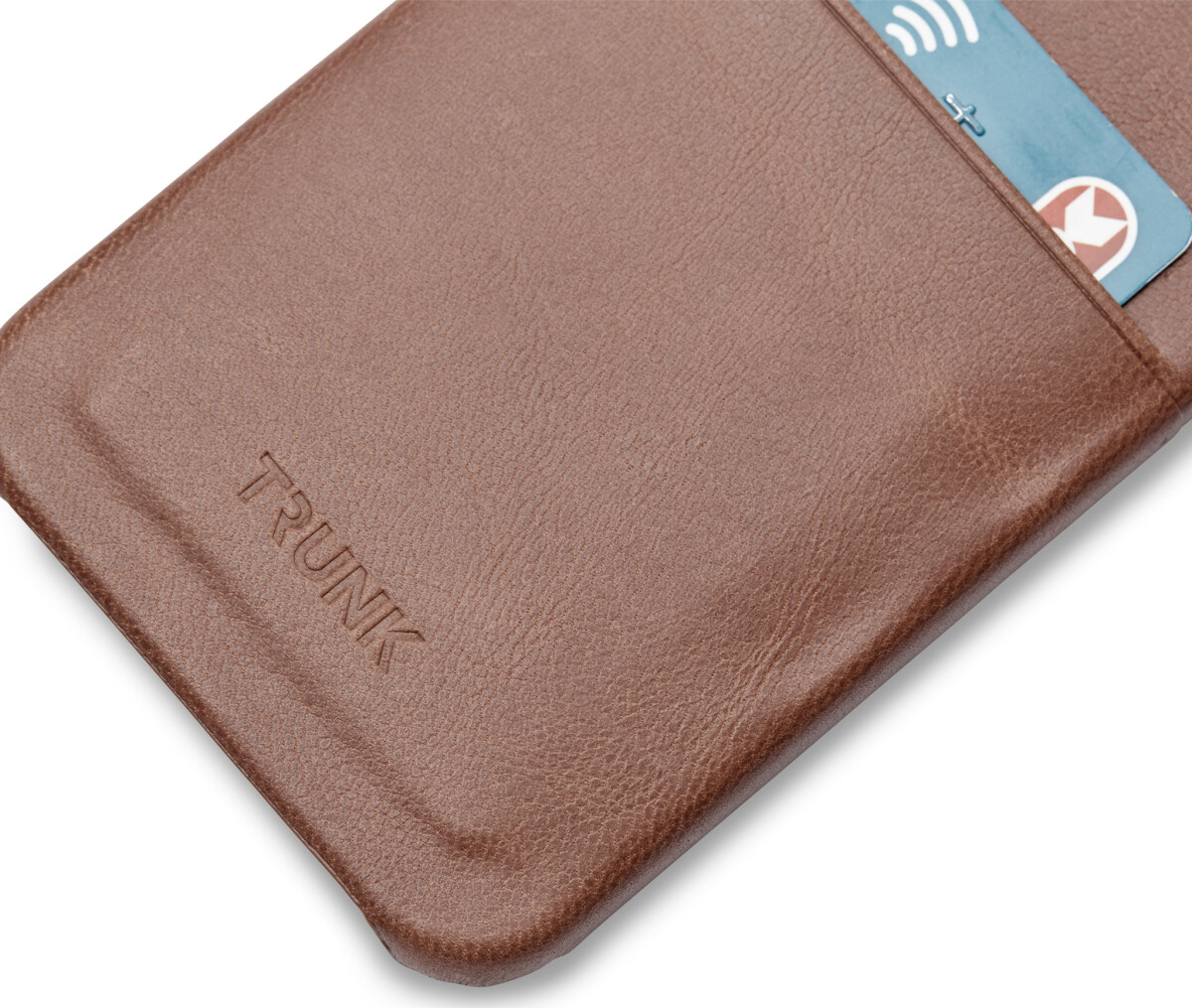 Trunk - Iphone 13 Mini Cover - Med Kortholder - Ægte Læder - Brun