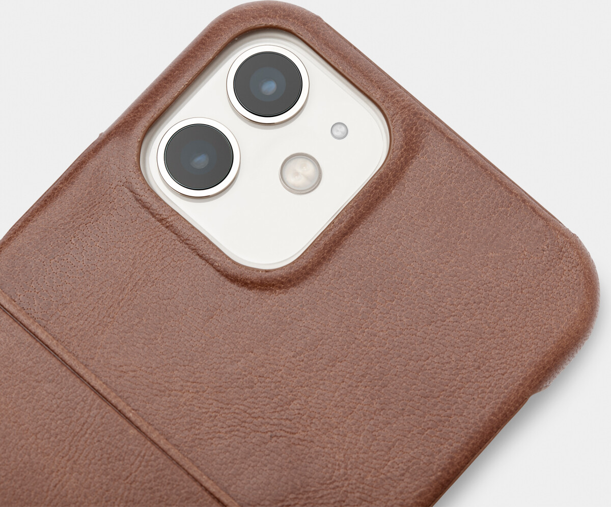 Trunk - Iphone Xr11 Cover - Med Kortholder - Ægte Læder - Brun