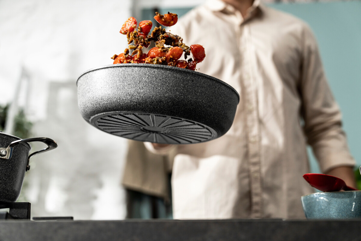 Ballarini - Salina Ceramic Sautepande Med Låg - 28 Cm