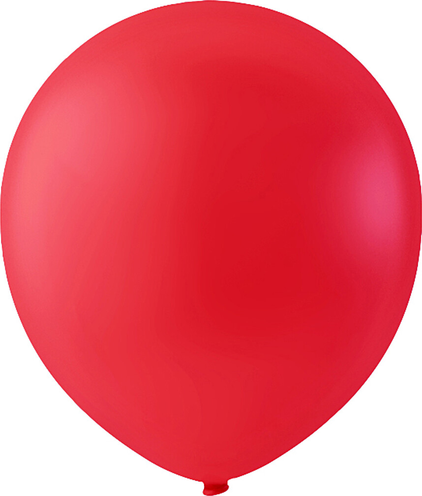 Røde Balloner - Runde - 10 Stk