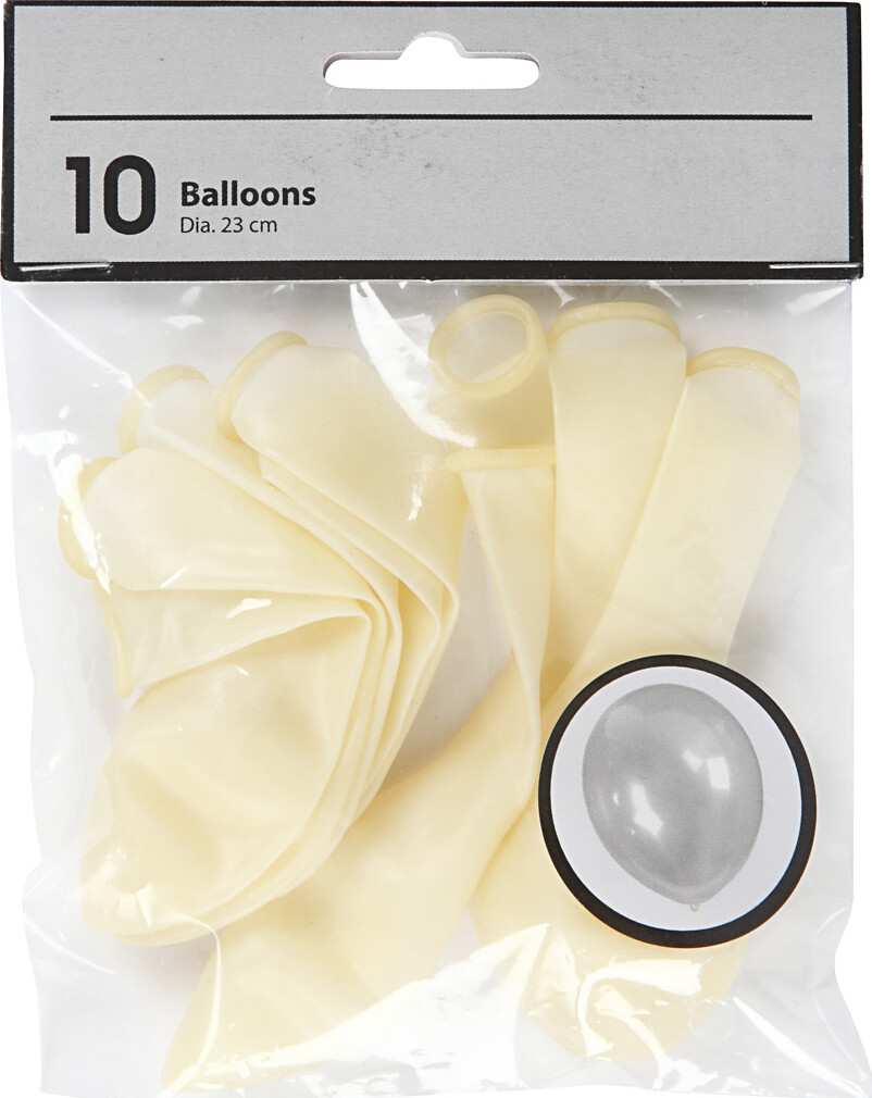 Gennemsigtige Balloner - Runde - 10 Stk