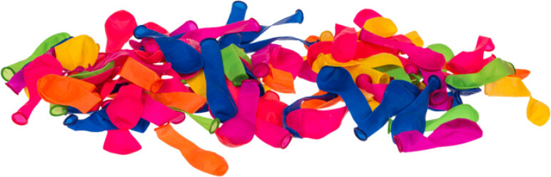 Vandballoner Sæt Med Pumpe - Overraskelsesfarver - 100 Stk