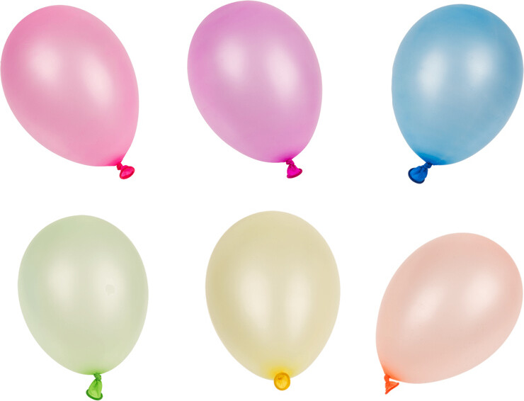 Vandballoner Sæt Med Pumpe - Overraskelsesfarver - 100 Stk