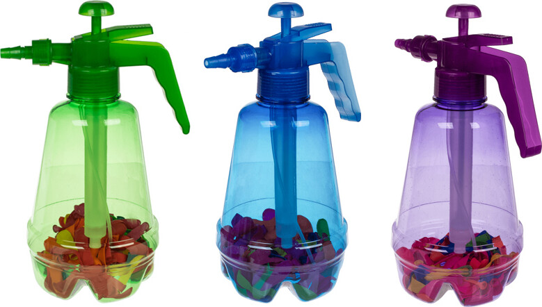 Vandballoner Sæt Med Pumpe - Overraskelsesfarver - 100 Stk