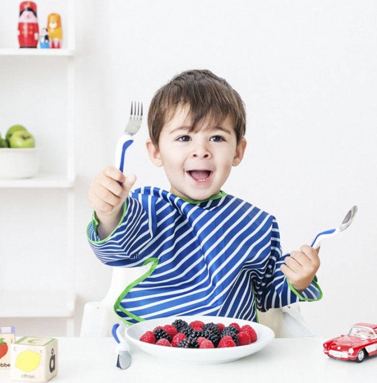 Bambino - Eat Like A Pro Ske Gaffel Kniv - Mint