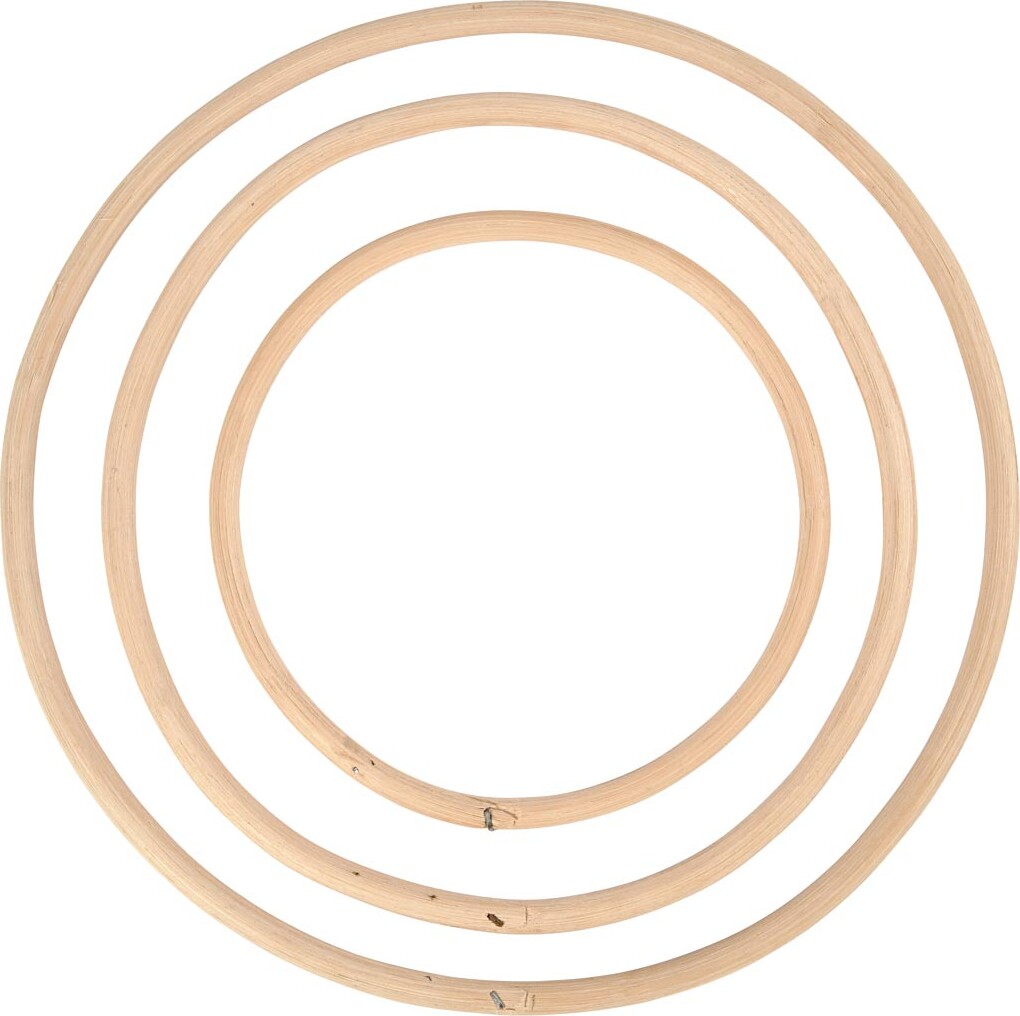 Bambusring - Ø 15 3 20 3 25 5 Cm - 3 Stk