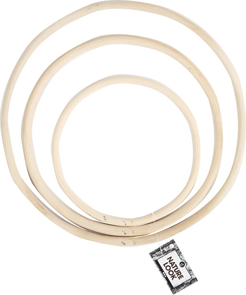 Bambusring - Ø 15 3 20 3 25 5 Cm - 3 Stk