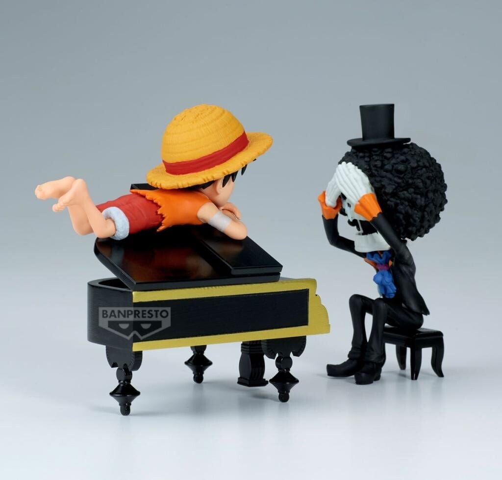 Banpresto - One Piece - Monkey D Luffy Brook Collectable Figure Log Stories