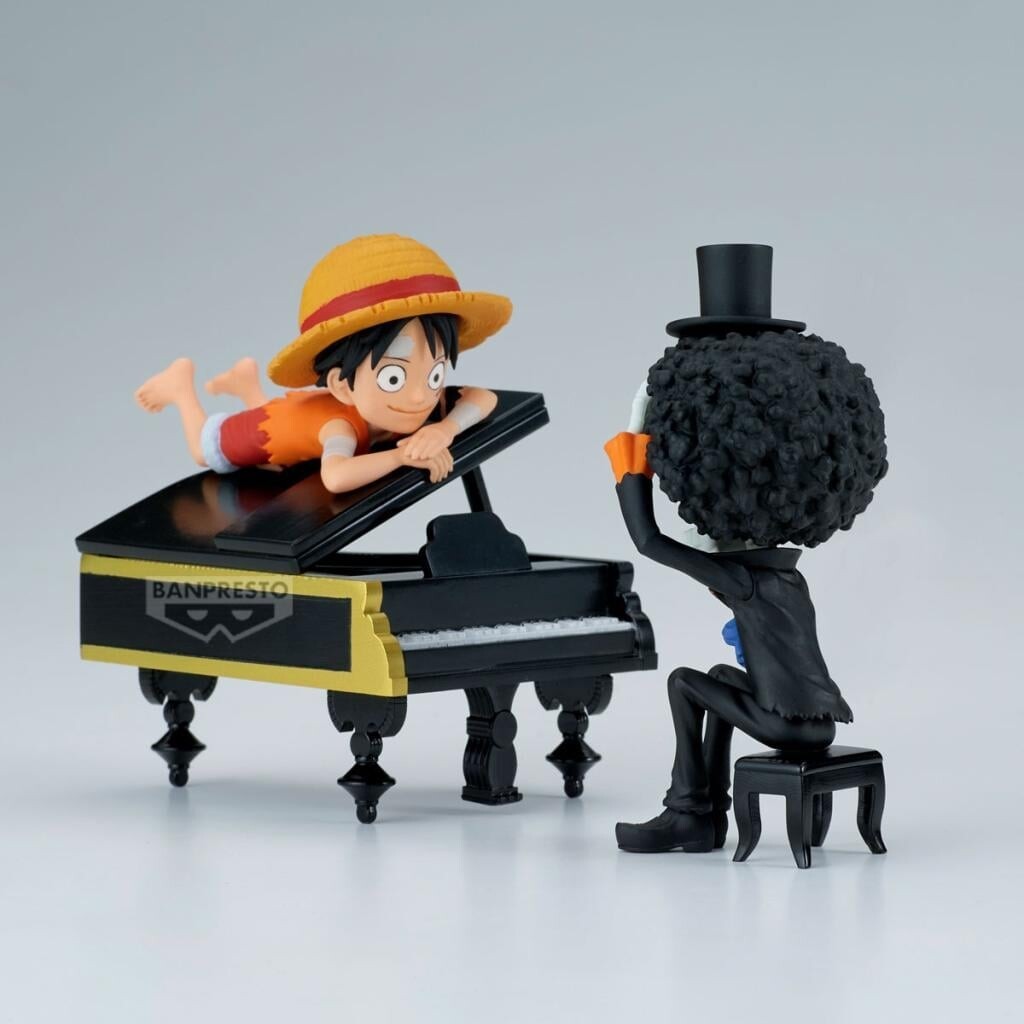 Banpresto - One Piece - Monkey D Luffy Brook Collectable Figure Log Stories