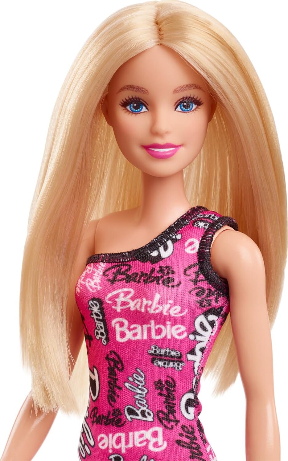 Barbie - Basic Dukke - Blond - Pink Kjole - Mattel Hrh07