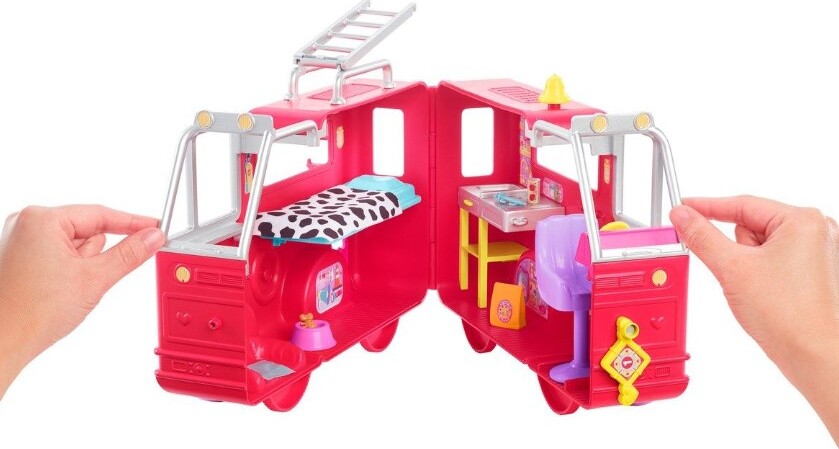 Barbie - Chelsea Can Be - Brandbil Og Dukke Sæt - Mattel Hck73