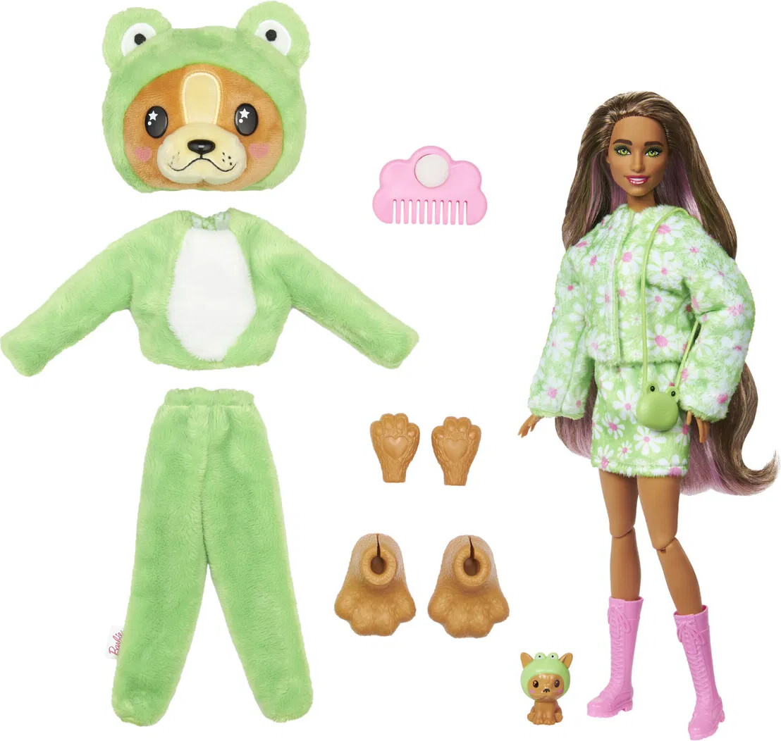 Barbie - Cutie Reveal Kostume - Dog In Frog - Mattel Hrk24