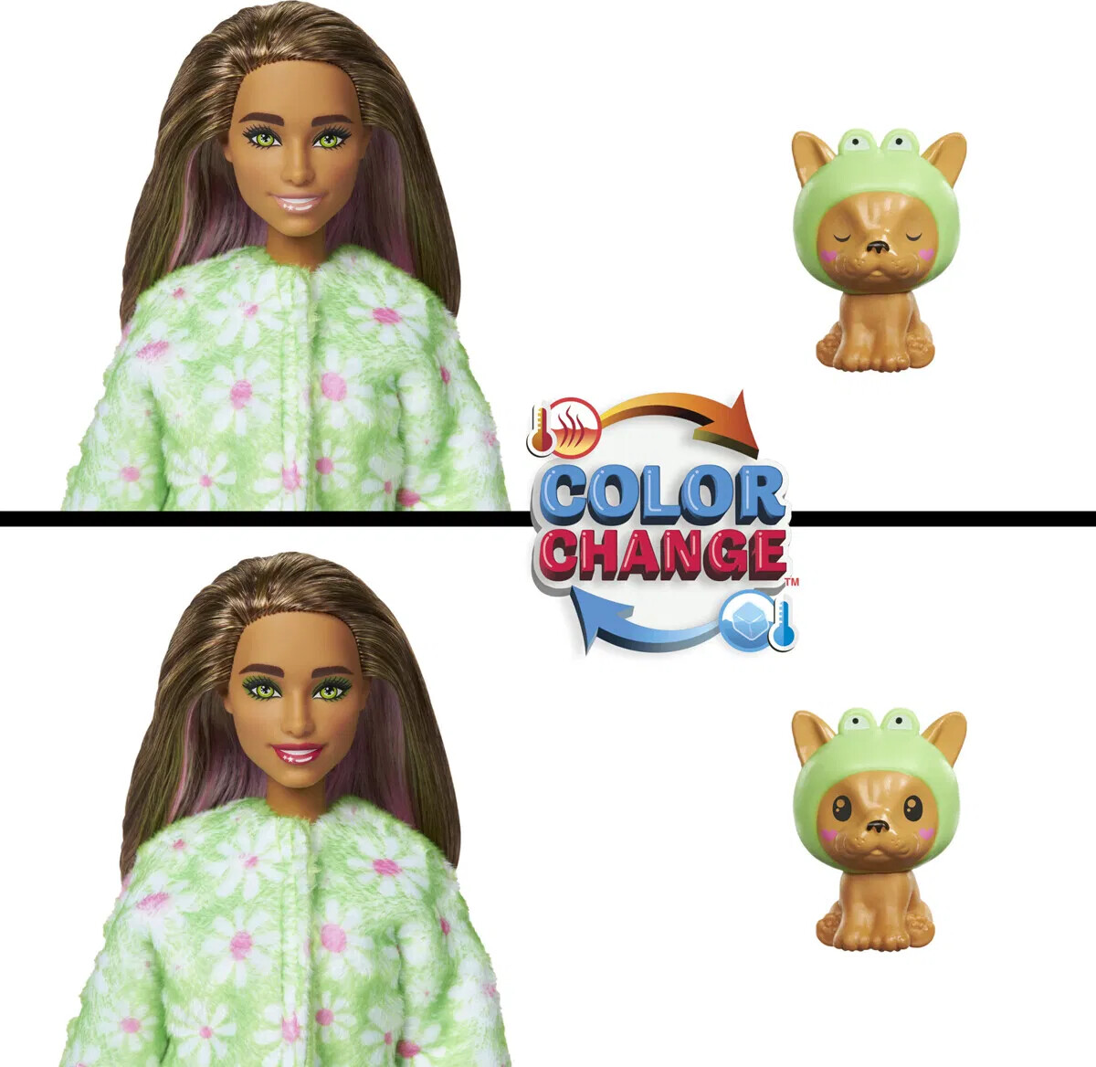 Barbie - Cutie Reveal Kostume - Dog In Frog - Mattel Hrk24