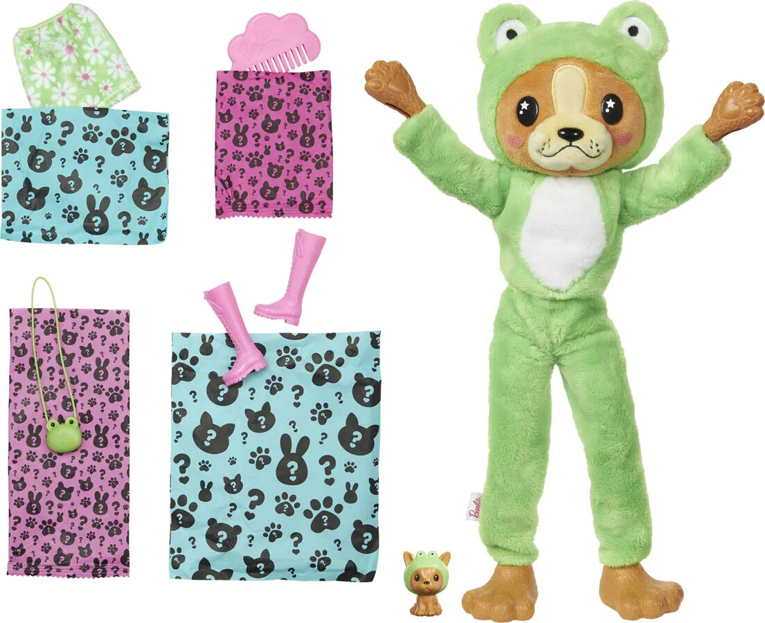 Barbie - Cutie Reveal Kostume - Dog In Frog - Mattel Hrk24