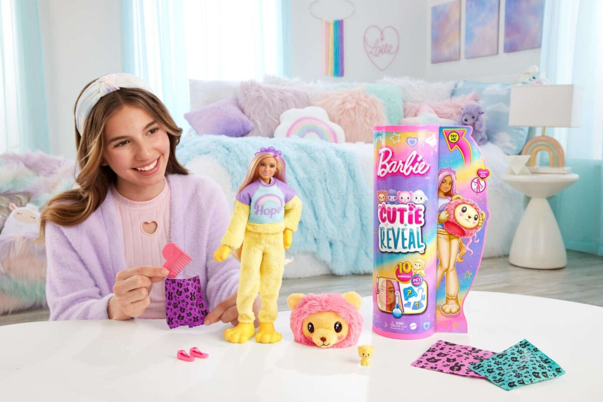 Barbie Dukke - Cutie Reveal - Cozy Cute Tees - Løve