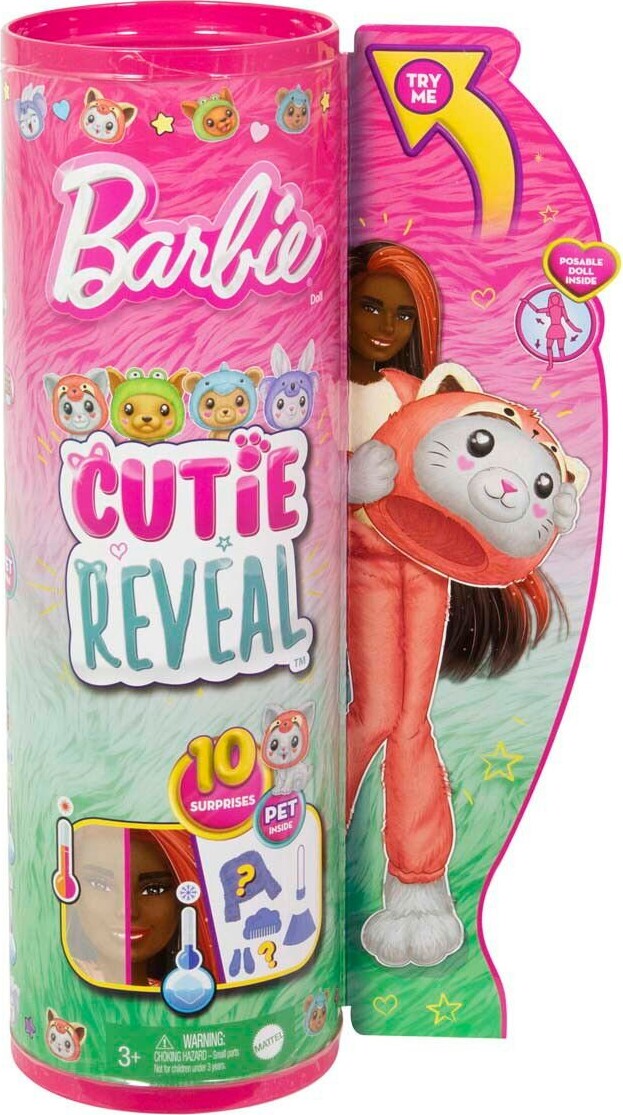 Barbie Dukke - Cutie Reveal - Kitty Red Panda - 10 Overraskelser