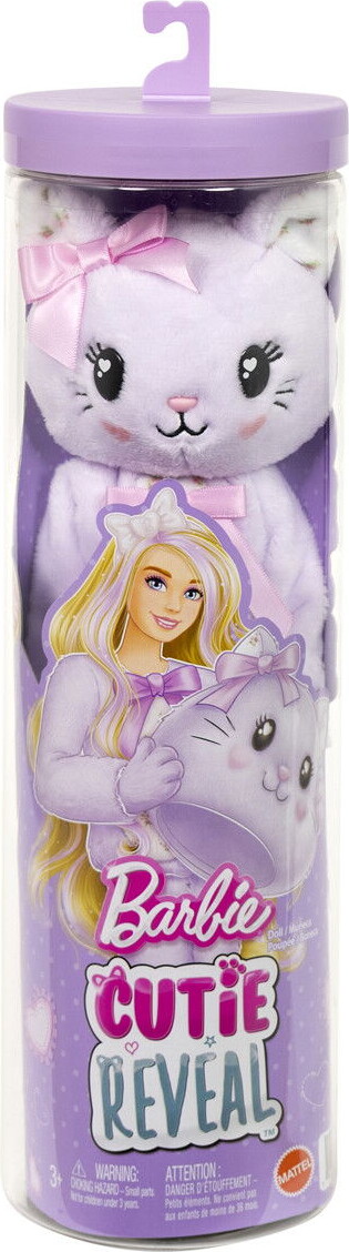 Barbie Jjp64 - Cutie Reveal Kitten Dukke - Sweet Bows - Mattel