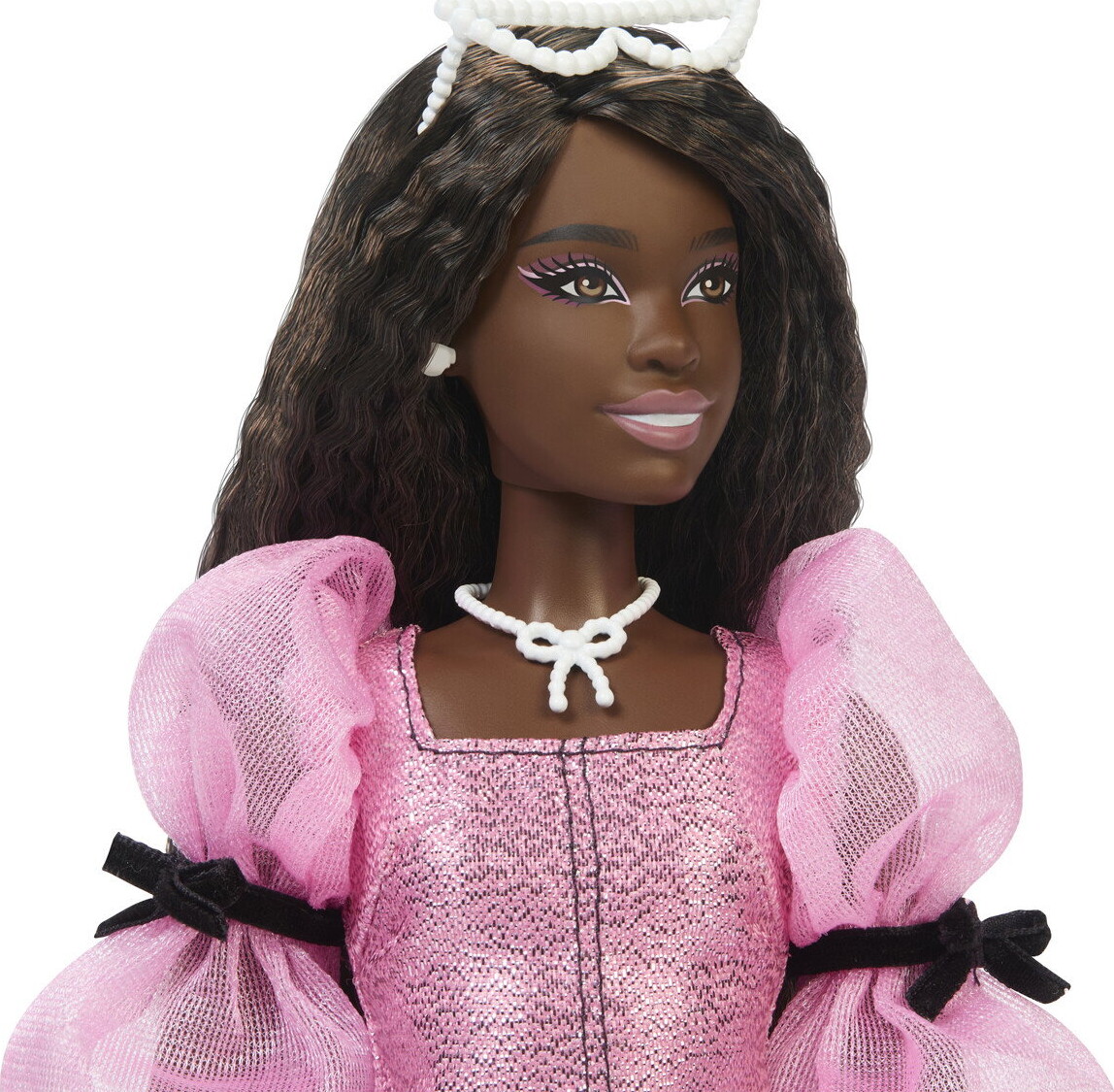 Barbie - Deluxe Style Dukke - Kjole Med Sløjfer - Mattel Jjn75