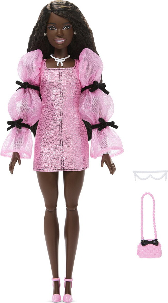 Barbie - Deluxe Style Dukke - Kjole Med Sløjfer - Mattel Jjn75