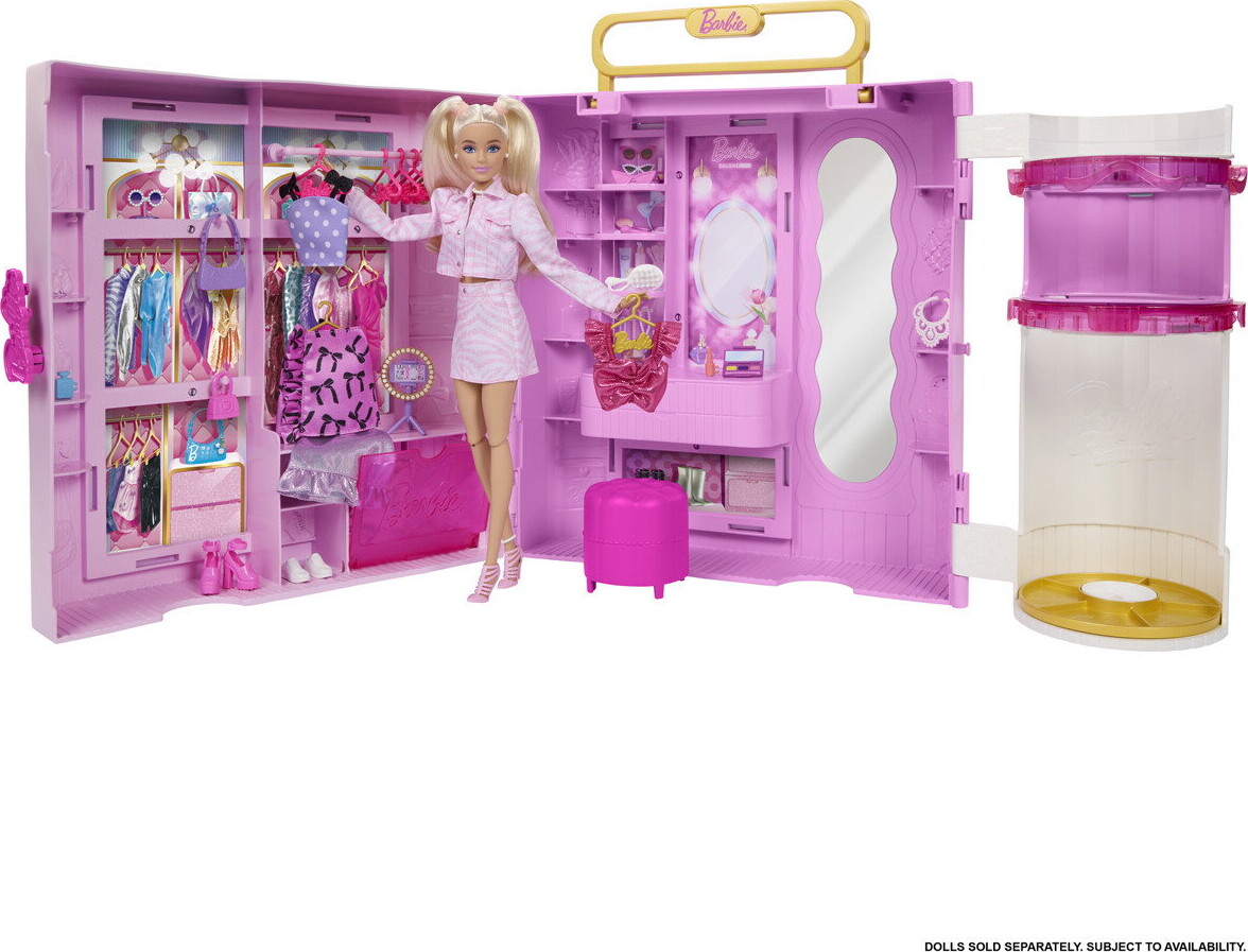 Barbie - Deluxe Style Dukkeskab - Mattel Jjp01