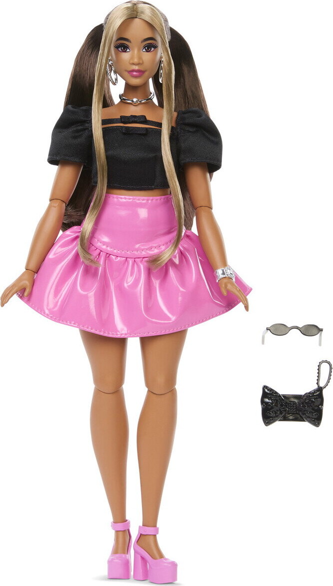 Barbie - Deluxe Style Dukke - Sort Top Pink Nederdel - Mattel Jjn74