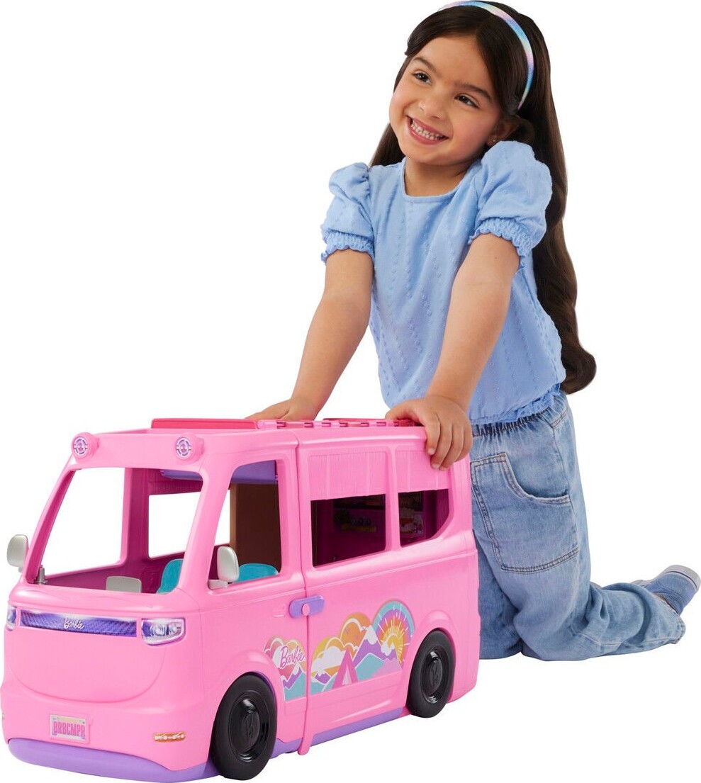 Barbie - Dream Camper Van Legesæt - Over 60 Tilbehørsdele