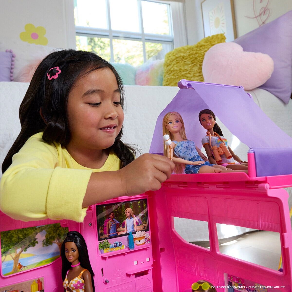 Barbie - Dream Camper Van Legesæt - Over 60 Tilbehørsdele