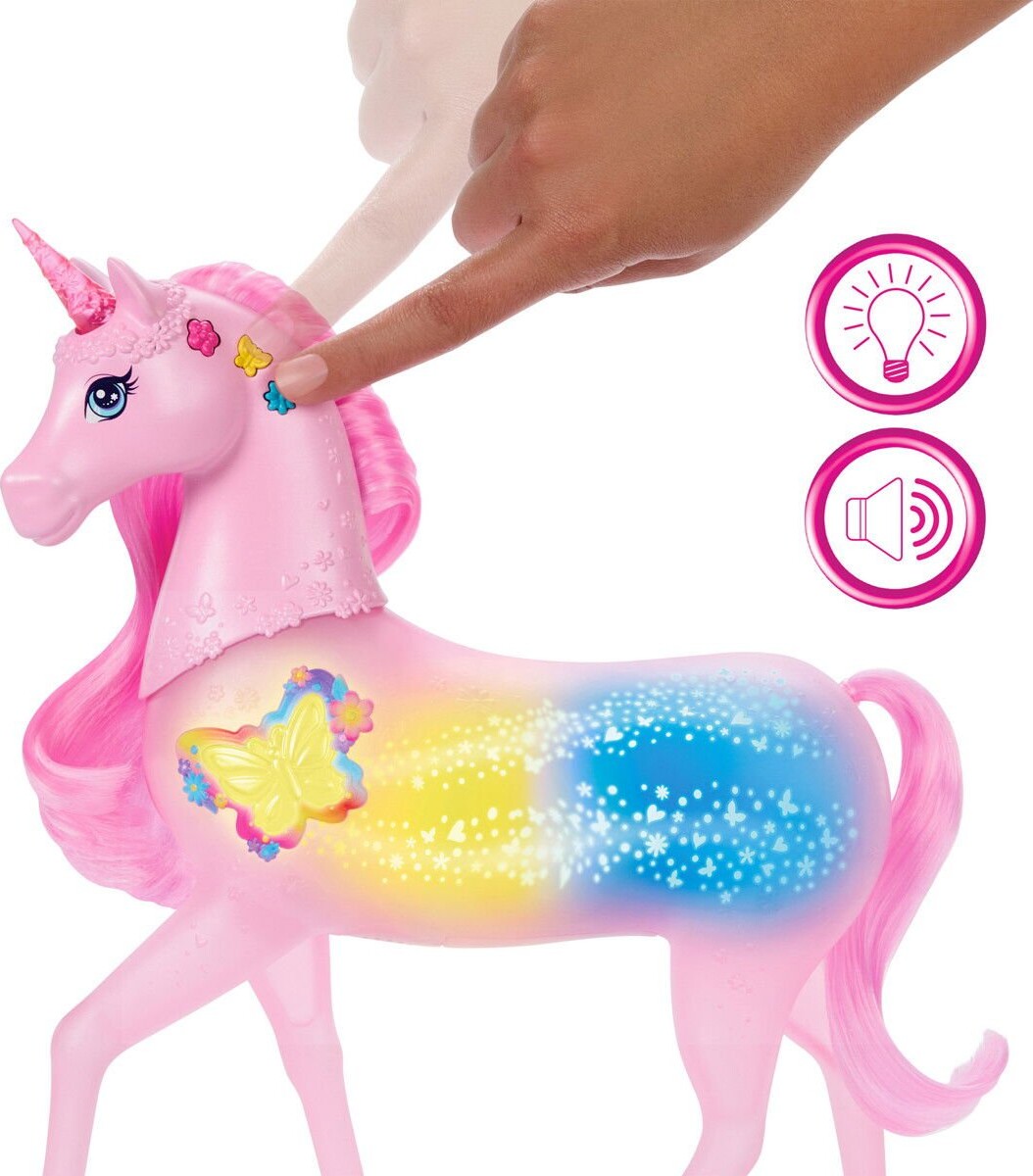 Barbie - Sparkle Lights - Enhjørning Med Lys Og Lyde