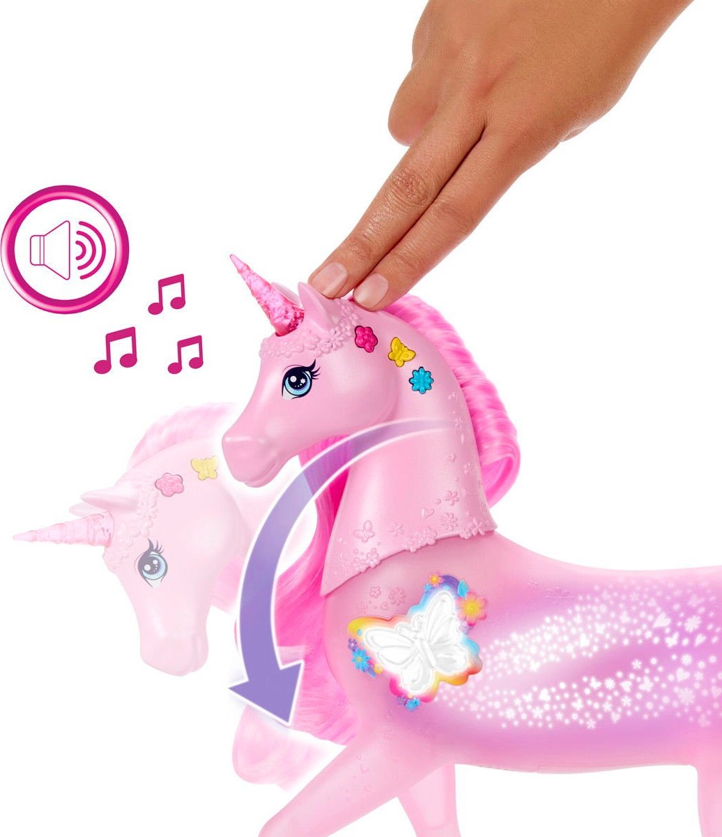 Barbie - Sparkle Lights - Enhjørning Med Lys Og Lyde