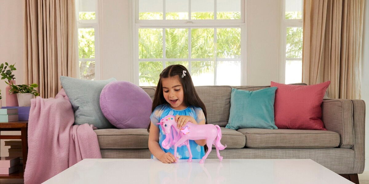 Barbie - Sparkle Lights - Enhjørning Med Lys Og Lyde