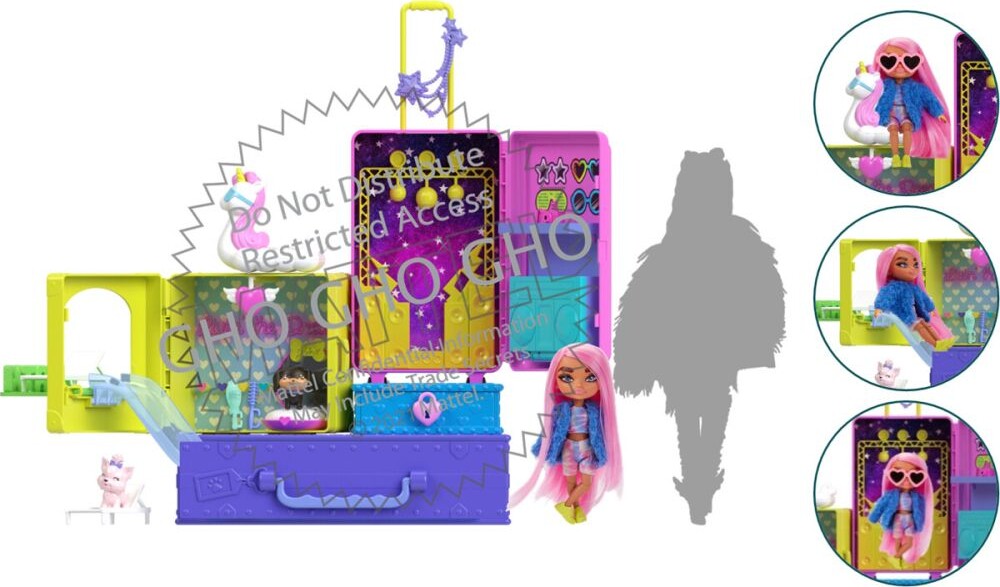 Barbie - Extra Pets Dukke Legesæt - Mattel Hdy91