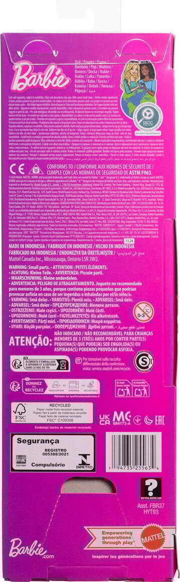 Barbie - Fashionista Dukke - Blå Sløjfer