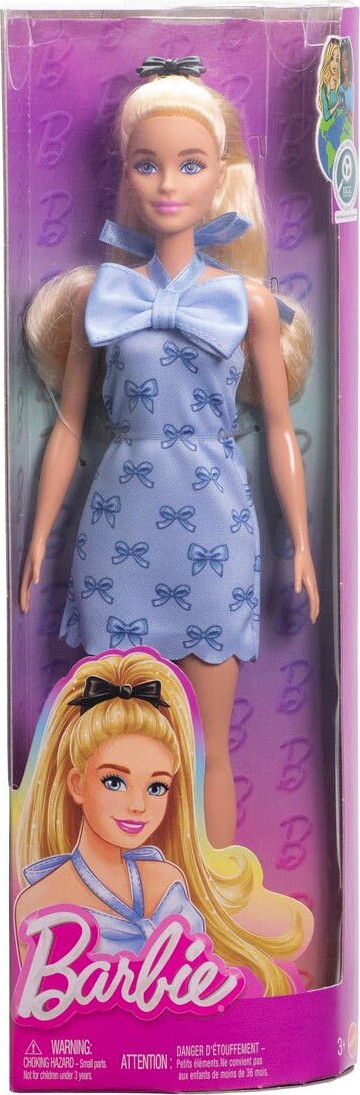 Barbie - Fashionista Dukke - Blå Sløjfer