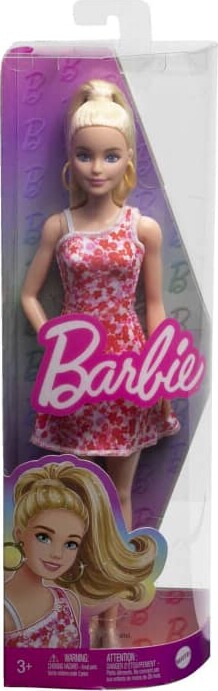 Barbie Dukke - Fashionista - Blondine Med Blomster Kjole