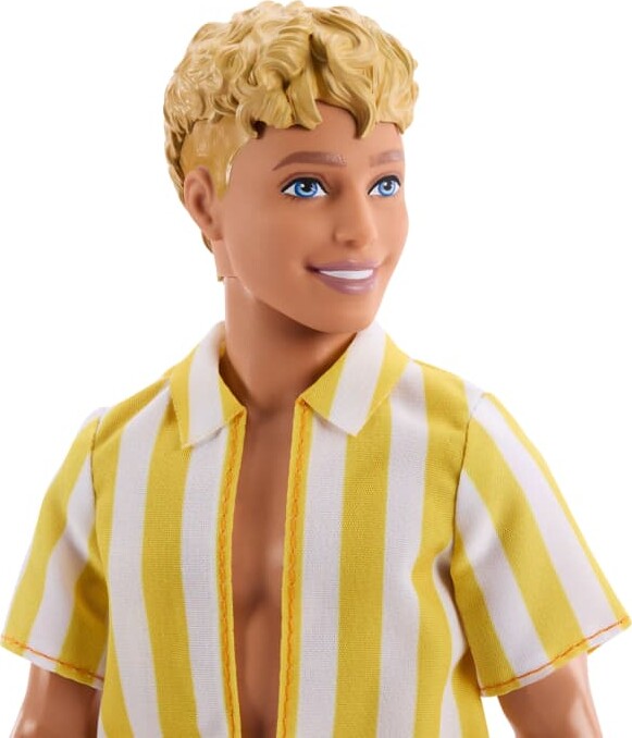 Barbie - Fashionista Ken Dukke - Gule Hvide Striber - Mattel Jjn66