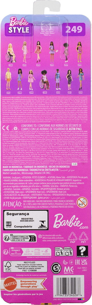 Barbie - Fashionista Pink Paisley