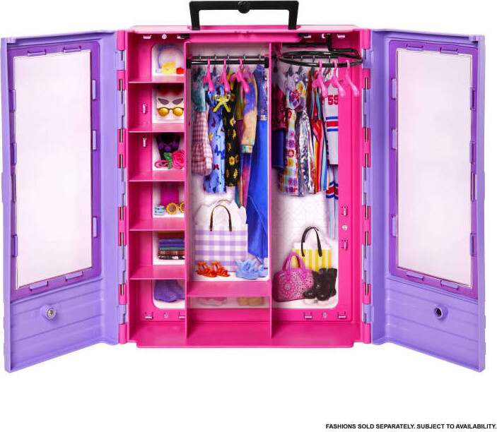 Barbie Klædeskab Med Bøjler - Fashionistas