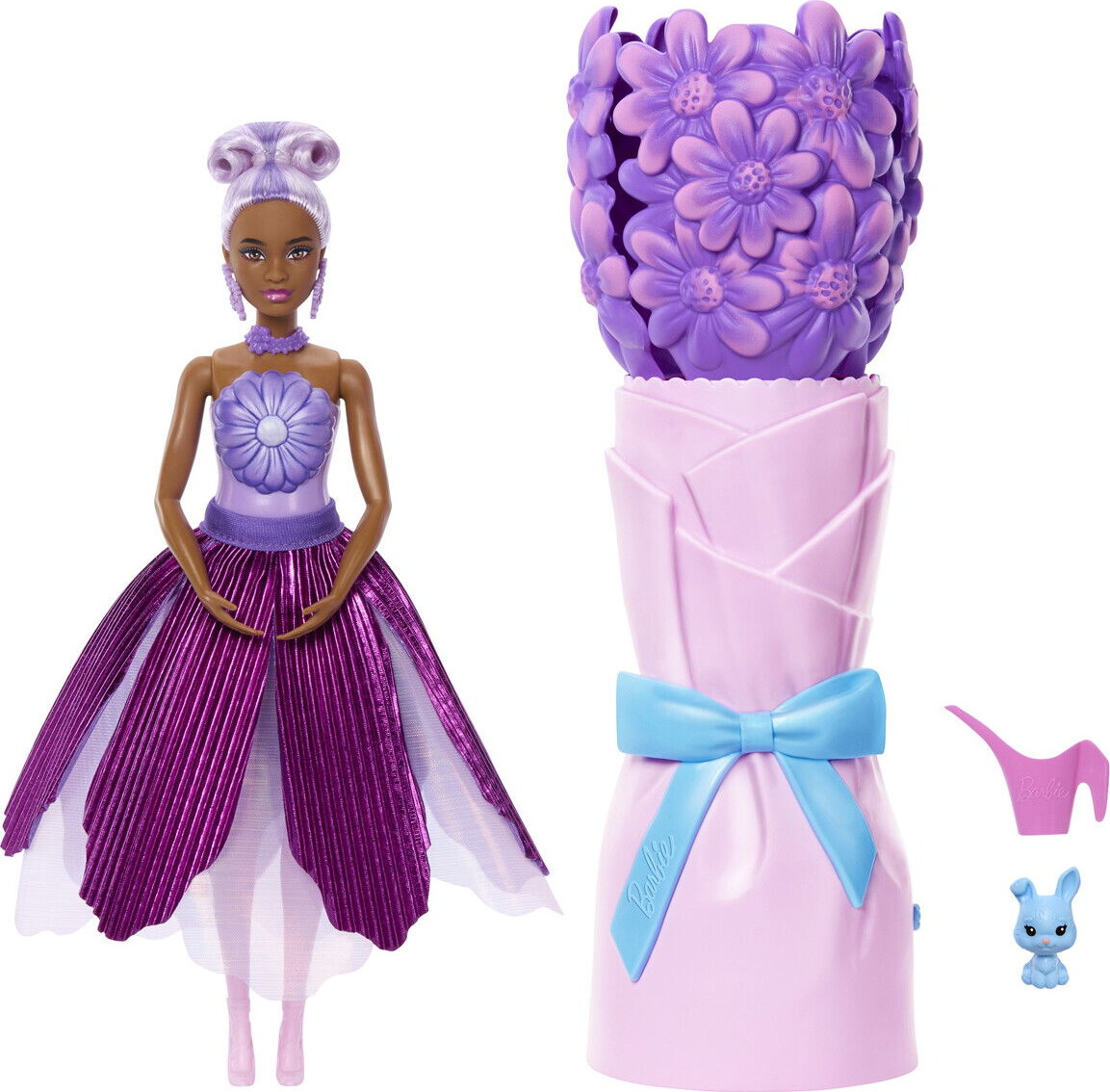Barbie Jmf58 - Petal Pop - Flower Reveal Dukke - Lilla Marguerit